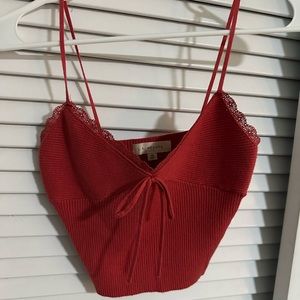 LA Hearts XS tank top in reddish/orange